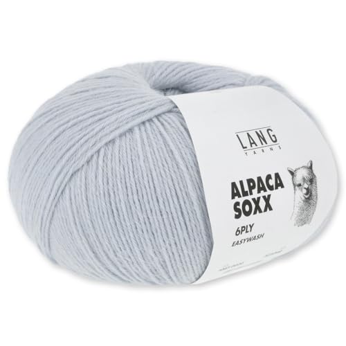 Frida's Wollhaus Lang Yarns 150 g Alpaca Soxx 6-fach Wolle Stricken Alpaka Easywash 36 Farben (020 | Hellblau) von Frida's Wollhaus