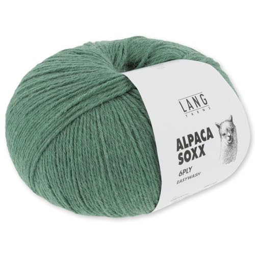 Frida's Wollhaus Lang Yarns 150 g Alpaca Soxx 6-fach Wolle Stricken Alpaka Easywash 36 Farben (079 | Efeu) von Frida's Wollhaus