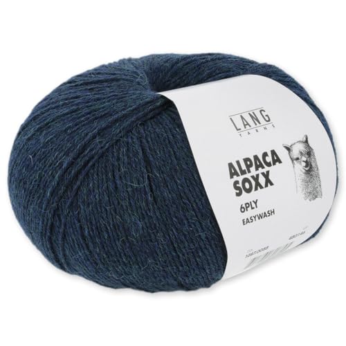 Frida's Wollhaus Lang Yarns 150 g Alpaca Soxx 6-fach Wolle Stricken Alpaka Easywash 36 Farben (088 | Petrol) von Frida's Wollhaus