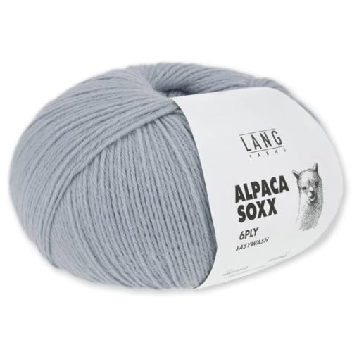 Frida's Wollhaus Lang Yarns 150 g Alpaca Soxx 6-fach Wolle Stricken Alpaka Easywash 36 Farben (120 | Hellblau mélange) von Frida's Wollhaus