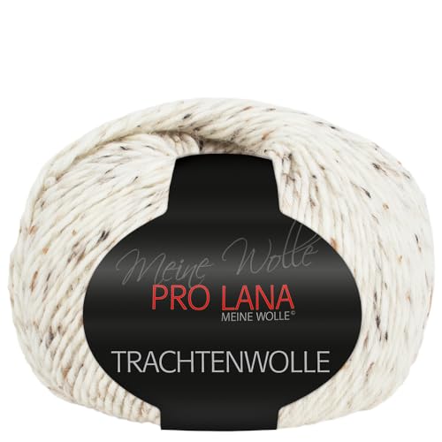 Frida's Wollhaus Pro Lana 100 g Trachtenwolle Schurwolle Stricken Häkeln Garn Wolle 15 Farben (02 | Natur-tweed) von Frida's Wollhaus