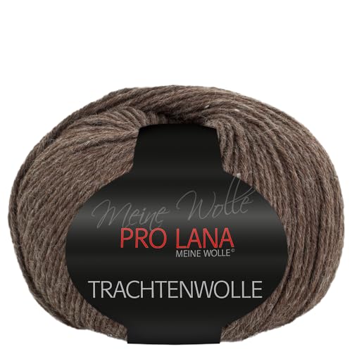 Frida's Wollhaus Pro Lana 100 g Trachtenwolle Schurwolle Stricken Häkeln Garn Wolle 15 Farben (14 | Holz meliert) von Frida's Wollhaus