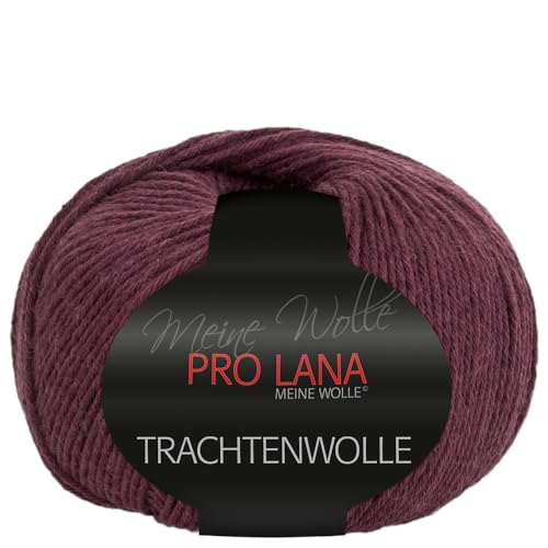 Frida's Wollhaus Pro Lana 100 g Trachtenwolle Schurwolle Stricken Häkeln Garn Wolle 15 Farben (38 | Burgund) von Frida's Wollhaus