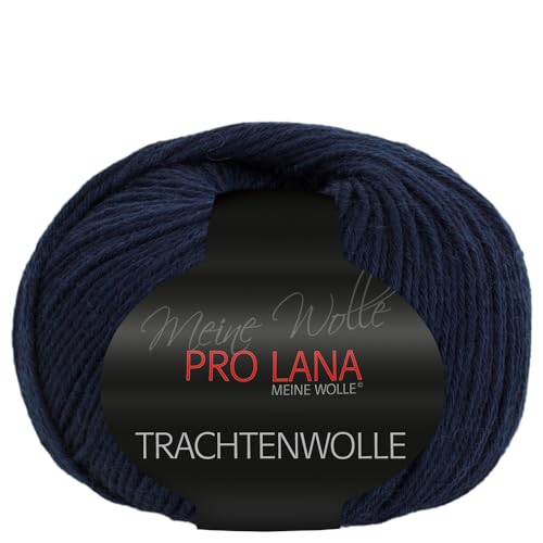 Frida's Wollhaus Pro Lana 100 g Trachtenwolle Schurwolle Stricken Häkeln Garn Wolle 15 Farben (50 | Marine) von Frida's Wollhaus