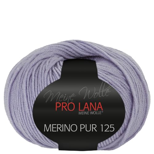 Frida's Wollhaus Pro Lana 50 g Merino Pur 125 Schurwolle kuschelweich atmungsaktiv Garn 47 Farben (41 | Lavendel) von Frida's Wollhaus