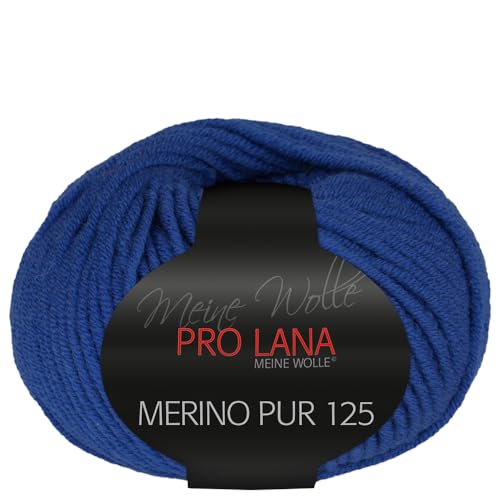 Frida's Wollhaus Pro Lana 50 g Merino Pur 125 Schurwolle kuschelweich atmungsaktiv Garn 47 Farben (54 | Royalblau) von Frida's Wollhaus