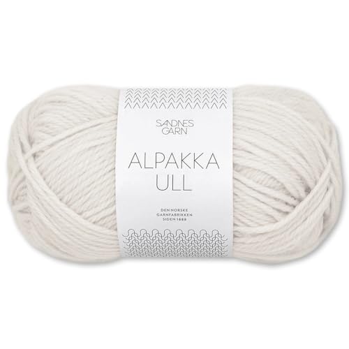 Frida's Wollhaus Sandnes 50 g Alpakka Ull Alpaka Wolle Garn Stricken Wintergarn wärmend 37 Farben (1015 | Kitt) von Frida's Wollhaus