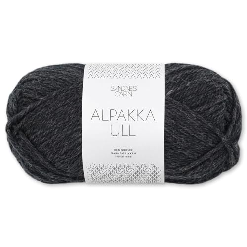 Frida's Wollhaus Sandnes 50 g Alpakka Ull Alpaka Wolle Garn Stricken Wintergarn wärmend 37 Farben (1088 | Coke Mottled) von Frida's Wollhaus