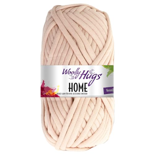 Frida's Wollhaus Woolly Hugs 100 g Home Textilgarn Baumwolle Korb Untersetzer Muschel 16 Farben (05 | Puder) von Frida's Wollhaus