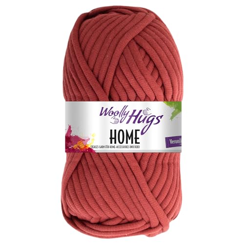 Frida's Wollhaus Woolly Hugs 100 g Home Textilgarn Baumwolle Korb Untersetzer Muschel 16 Farben (39 | Bordeaux) von Frida's Wollhaus