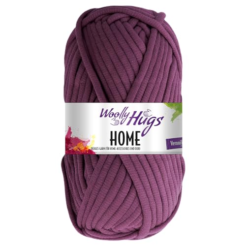 Frida's Wollhaus Woolly Hugs 100 g Home Textilgarn Baumwolle Korb Untersetzer Muschel 16 Farben (47 | Pflaume) von Frida's Wollhaus