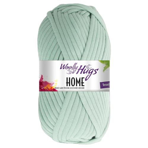 Frida's Wollhaus Woolly Hugs 100 g Home Textilgarn Baumwolle Korb Untersetzer Muschel 16 Farben (62 | Gletscher) von Frida's Wollhaus