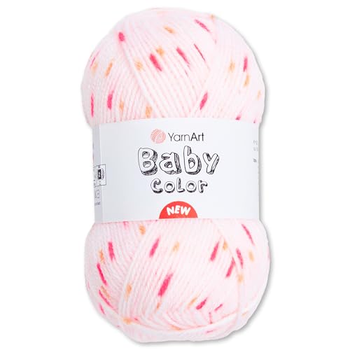 Frida's Wollhaus YarnArt 50 g Baby Color Babywolle Garn Stricken Häkeln super soft 18 Farben (203) von Frida's Wollhaus