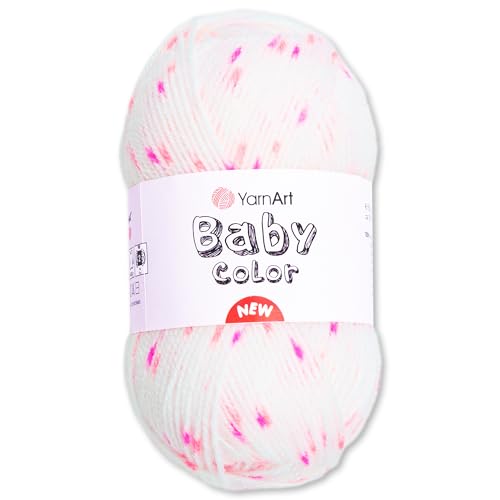 Frida's Wollhaus YarnArt 50 g Baby Color Babywolle Garn Stricken Häkeln super soft 18 Farben (212) von Frida's Wollhaus