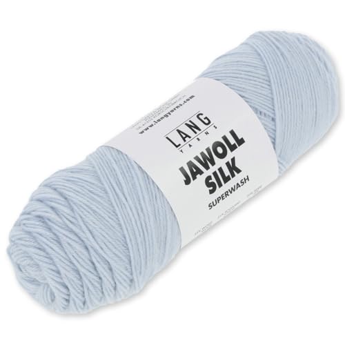 Lang Yarns 50 g Jawoll Silk Wolle Stricken Seide Superwash 22 Farben (120 | Ciel) von Frida's Wollhaus