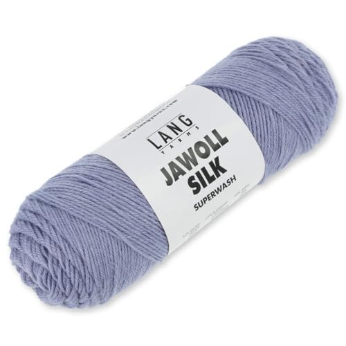 Lang Yarns 50 g Jawoll Silk Wolle Stricken Seide Superwash 22 Farben (133 | Malve) von Frida's Wollhaus