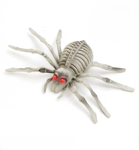 🕷️ LED-Deko-Spinne – 25 cm mit Leuchtenden Roten Augen von Fries