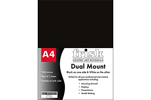 Frisk A4 Dual Mount, Brett, schwarz/weiß, 30 x 21 x 1 cm, 5 von Frisk