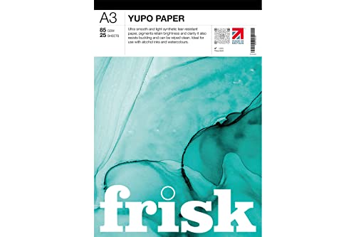 Frisk Yupo Papierblock, A3, 85 g/m², Weiß von Frisk