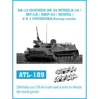 SA-13 GOPHER 9 K 35 STRELA-10 / MT-LB / BMP-23 / HOSTA / 2 S 1 GVODZIKA Swamp tracks. von Friulmodel