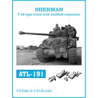 SHERMAN T-48 type track with duckbill extension. von Friulmodel