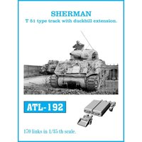 SHERMAN T-51 type track with duckbill extension. von Friulmodel