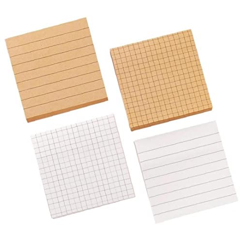 Froiny 4 Stücke Büroschule Memo Pad Niedlichen Planer Notepad Grid Post Klebrige Notizen, Um Notepad Aufzulisten von Froiny