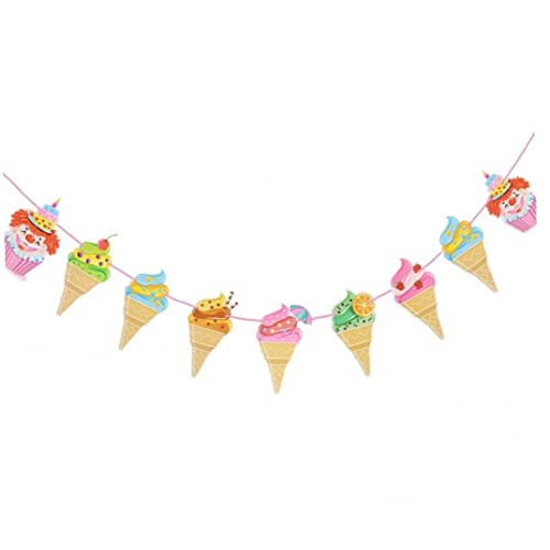 Froiny Frisches Cooles EIS Cream Popsicle Banner Bunting Für Tropische Sommer Party Bar EIS Girlande Kid Party Dekoration von Froiny