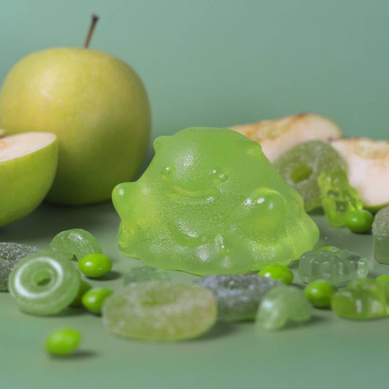 Grüne Schleim Monster Jelly Seife | Süßigkeit-Duft Grüner Apfel Vegan Nettes Geschenk Für Sie Spa Mädchen Niedliche Halloween von FrolicCreations