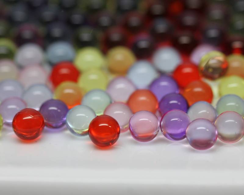 10, 15 Gr 4.5mm Perlen Transparent Multicolor Kunststoff Mini Bubbles Np Loch Kaviar Kugel Für Diy Harz Füllung 3D Kunst Dekorationen von FromToronto