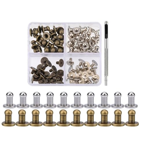 Frotox 4MM 7MM 8MM Metallschrauben Spikes Und Nieten Für Kleidung Schuhgürtel Tasche Dekorationen Ledernieten Schrauben Knopfnieten von Frotox