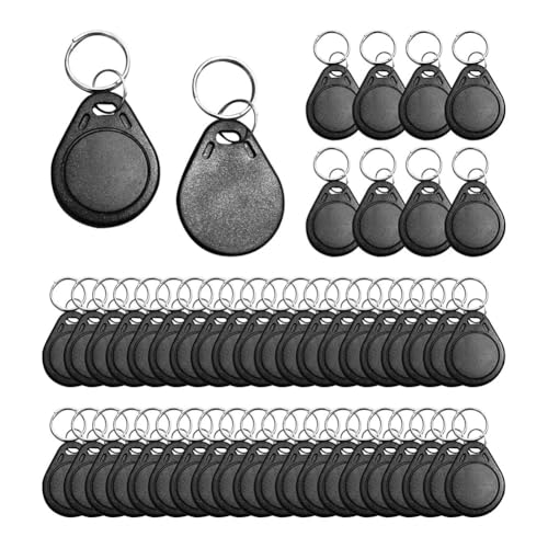 T5577 RFID-Schlüsselanhänger, beschreibbar, 125 kHz, 125 kHz, RFID-beschreibbar, wiederbeschreibbar, T5577, 50 Stück von Frsoinor