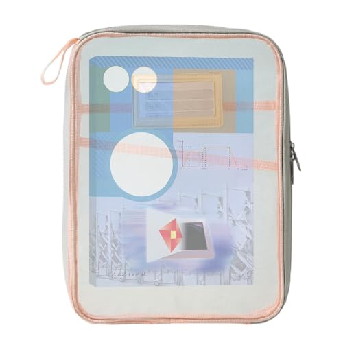 Clear File Bag, Waterproof File Wallet, A4 File Folder, Large Capacity File Bag, Document Folder, Supplies Stationery Bag, Clear Document Folder, 26x35cm/10.24x13.78 inches For A4 Files von Fruusv