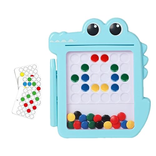 Fruusv Magnetic Drawing Board | Cute Crocodile Magnetic Dot Board | Children's Magnetic Pen Drawing Board Puzzle, Learning Education Toys for Preschoolers Kids von Fruusv