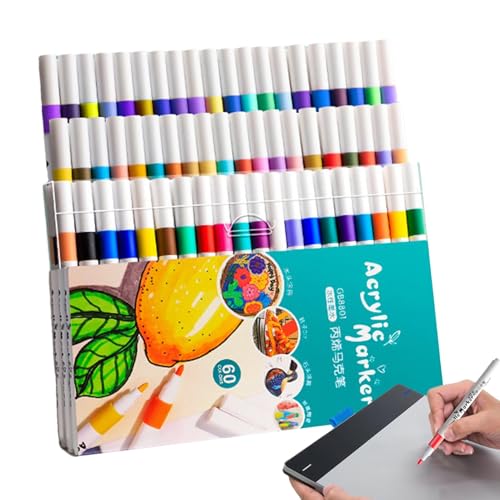 Marker Pens For Kids, Washable Art Markers For Children, Vibrant Color Marker Set For Kids, Kids Marker Pen Set With Various Tip Sizes, Durable Marker Pens For School Projects von Fruusv