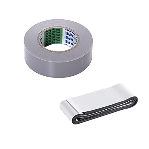 FuKuEn Wasserdichtes Panzertape Extra Stark Reparaturband 1.9cmx10m Klebeband mit 3cmx50cm Butylkautschuk Klebeband Abdichten Isolierung Elektroschlauch von FuKuEn