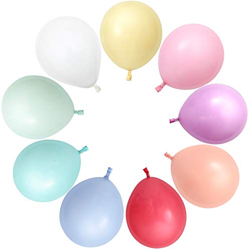 Fubdnefvo 1 Packung mit 100 Macaron Luft Ballons 12 Runde Hochzeits Geburtstags Dekoration Dekoration Latex Ballons von Fubdnefvo