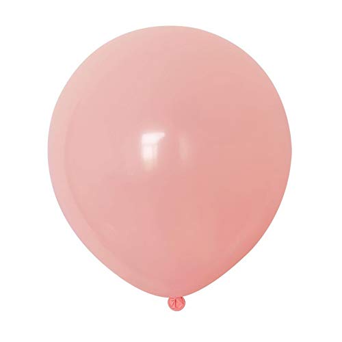 Fubdnefvo 100 Stück 10 Macaroon Pastell Latex Ballon Bonbonfarbene Dicke Luftballons Zubehör für Dekor - Rosa von Fubdnefvo