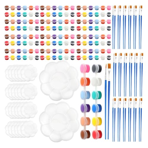 Fuhjythy 360-Teiliges Mini-Acrylfarben-Set, Acrylfarbstreifen für Kinder und Erwachsene, Kinder-Farbset für Zuhause, Partygeschenke-Set 2 von Fuhjythy