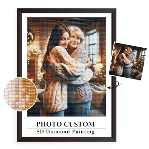 FuigeBach Custom Diamond Painting Kits DIY personalisiert Ihr eigenes Bild benutzerdefinierte Foto 5D Diamond Art personalisierte Geschenke für Sie Ihn Paare Geschenke von FuigeBach