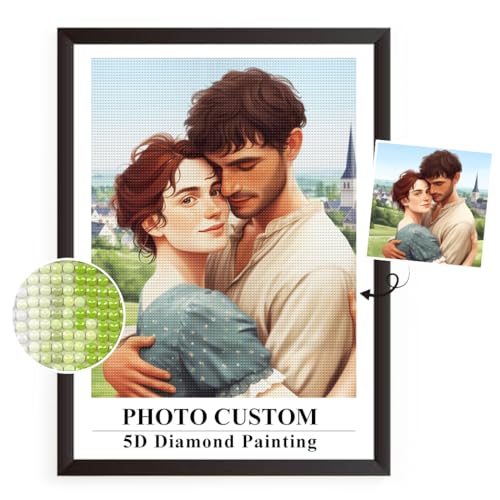 FuigeBach Custom Diamond Painting Kits DIY personalisiert Ihr eigenes Bild benutzerdefinierte Foto 5D Diamond Art personalisierte Geschenke für Sie Ihn Paare Geschenke von FuigeBach