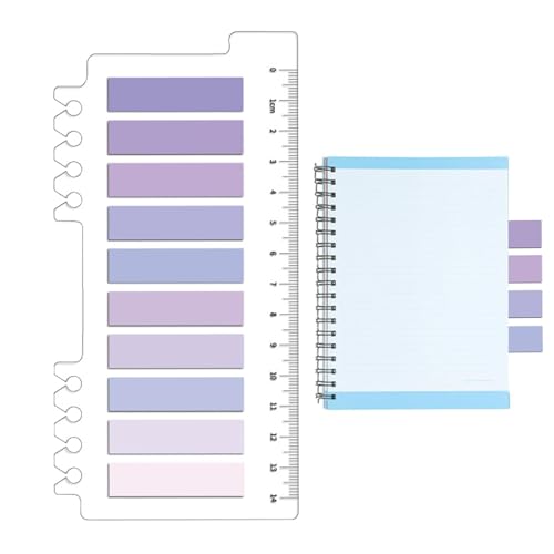 Fukamou Haftregisterkarten, Haftnotizen | 200 Stück Seitenmarkierungen, Haftnotizen, Beschreibbare Tabs-Glatt Schreibende Textstreifen Für Schüler, Lehrer, Lesemarker Für Tagebuch, Notizbuch, Bücher von Fukamou