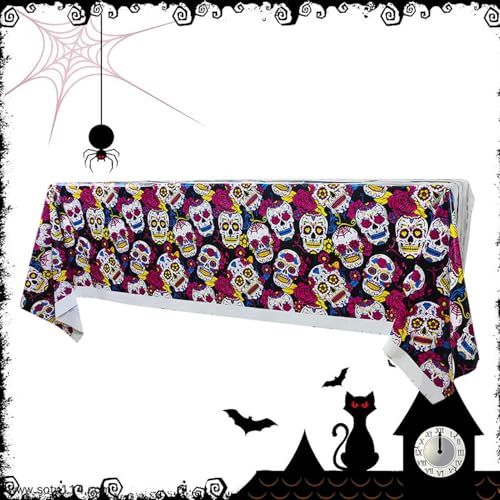 Fukamou Halloween-Tischdecke - 42,5 X 70,8 Zoll Blutige Handabdruck-Tischdecken Aus Stoff, Party-Dekoration,wasserdichte -Rechteckige Halloween-Tischdecke, Tischdekoration Für Drinnen Und Draußen, von Fukamou