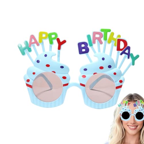 Fukamou Happy Birthday-Sonnenbrillen Für Kinder,Happy Birthday-Brillen,Neuartige Geburtstags-Foto-Requisiten-Brille - Lustige -Gläser, Geburtstagsparty-Gläser Für Kinder Und Erwachsene von Fukamou