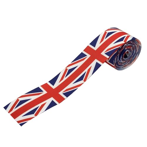 Fukamou Union Jack-Flaggen-Band - Großbritannien Britische Flagge Garnituren Braid | -Bänder Für Jubiläumspartys Der Königin, Kunstha-ndwerk, Geschenkverpackungen, Hochzeiten von Fukamou