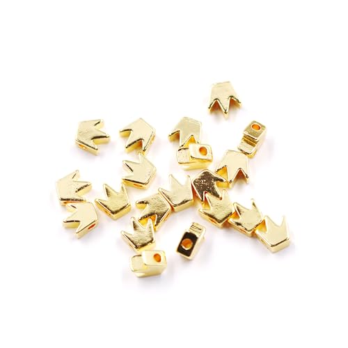 Fukugems Ausgezeichnete Qualität Messing Perlen für Schmuck machen 5mm crown 60pcs von Fukugems