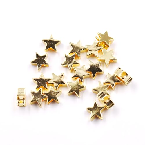 Fukugems Ausgezeichnete Qualität Messing Perlen für Schmuck machen 5mm star 60pcs von Fukugems