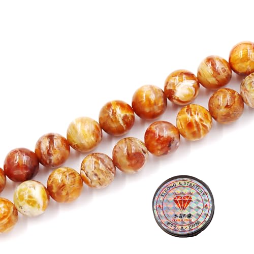 Fukugems Edelsteinperlen für die Schmuckherstellung, Prämie Naturstein Perlen AAA Cat's Eye Opal beads 6mm von Fukugems