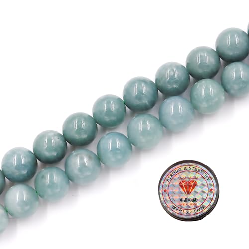 Fukugems Edelsteinperlen für die Schmuckherstellung, Prämie Naturstein Perlen AAA Guatemala Jade beads 10mm von Fukugems