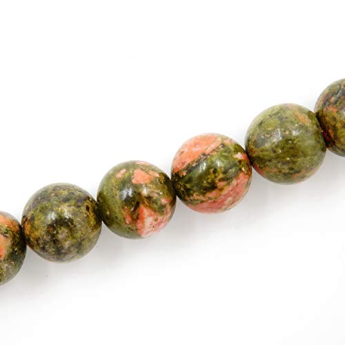 Fukugems Naturstein perlen für schmuckherstellung, verkauft pro Bag 5 Stränge Innen, Unakite 10mm von Fukugems